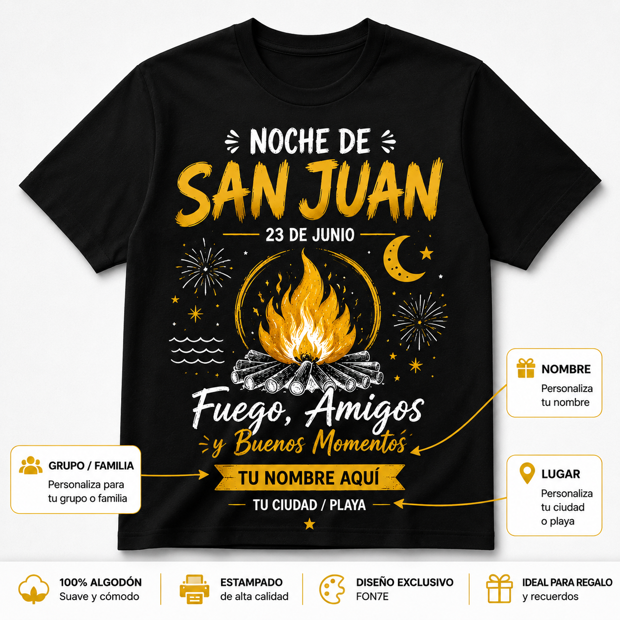 POLO PERSONALIZADA NOCHE DE SAN JUAN